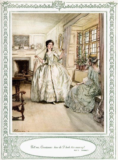 Oliver Goldsmiths skuespill She Stoops to Conquer av Hugh Thomson
