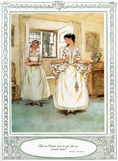 Oliver Goldsmiths skuespill She Stoops to Conque av Hugh Thomson