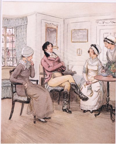 Valentine: "Jeg angrer på at de er ute, Patty, men jeg vil avvente at de kommer tilbake". (litho) av Hugh Thomson