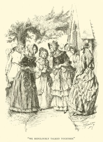 Vi snakket seriøst sammen (gravering) av Hugh Thomson