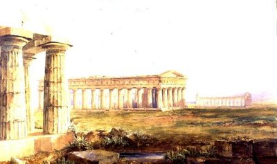 Templene i Paestum av Hugh William Williams