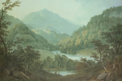 Utsikt over Dundurn fra Dunira (wc på papir) av Hugh William Williams