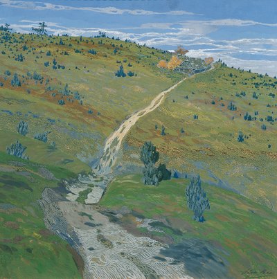 Fjellsti i Beskydy av Hugo Baar