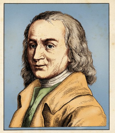 Matthias CLAUDIUS (15. august 1740–21. januar 1815) 1854 (gravering) av Hugo Bürkner