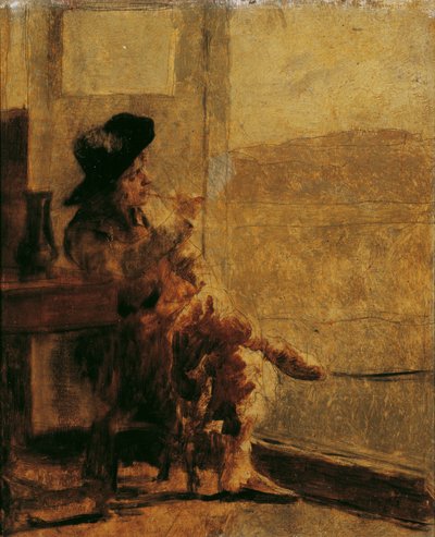 Sittende røyker av Hugo Charlemont
