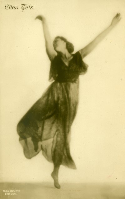 Ellen Tels / Fotopostkarte av Hugo Erfurth