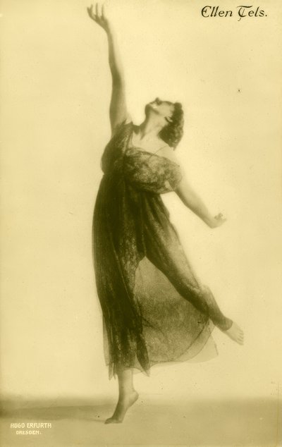 Ellen Tels / Fotopostkarte av Hugo Erfurth