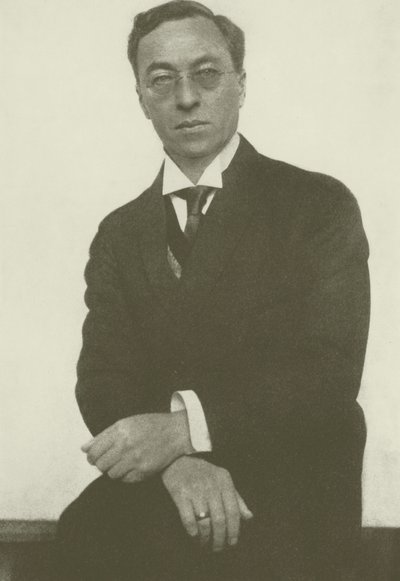 Portrett av Wassily Kandinsky (s/hvitt bilde) av Hugo Erfurth
