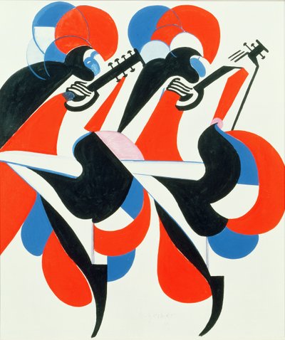 Dansende musikere av Hugo Scheiber
