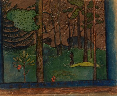 Høst i skogen av Hugo Simberg