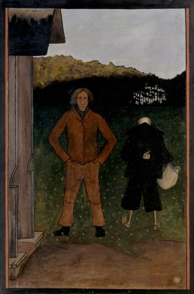 Døden og bonden, 1896. av Hugo Simberg