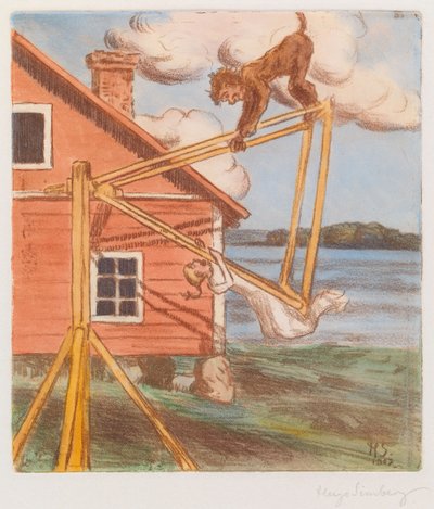 Djevelen på husken av Hugo Simberg