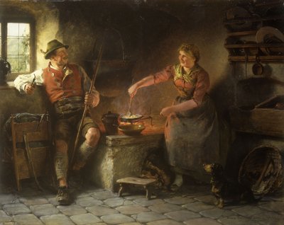 På kjøkkenet, 1901 av Hugo Wilhelm Kauffman