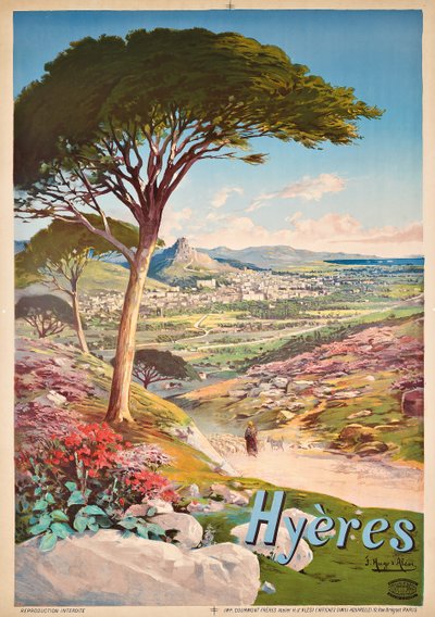 Plakatreklame i Hyeres, Frankrike, 1900 av Hugo d Alesi