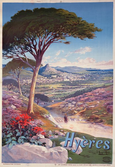 Plakatreklame Hyeres, Provence av Hugo d