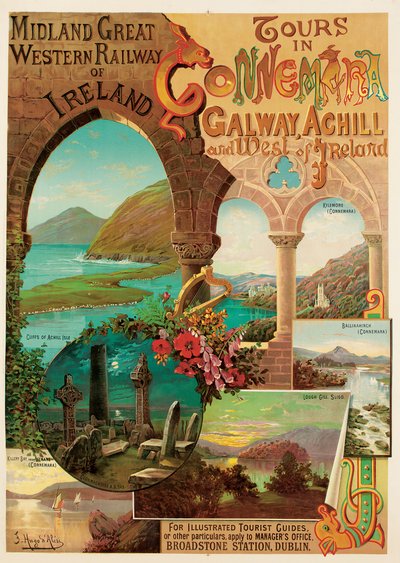 Turer i Connemara, Midland Great Western Railway of Ireland av Hugo d Alesi