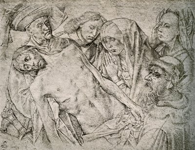 Tegning etter avsetningen fra korset, c1460-1480, 1908. av Hugo van der Goes