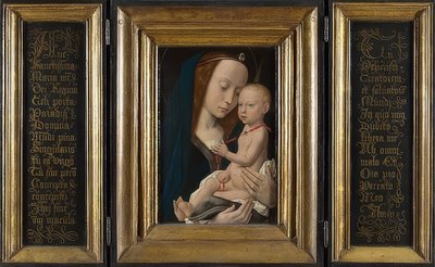 Madonna med barnet. Rundt 1485 av Hugo van der Goes