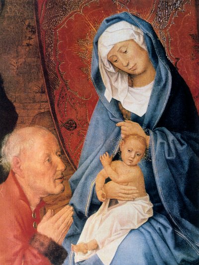 The Adoration of the Magi, detalj, 1400-tallet. av Hugo van der Goes