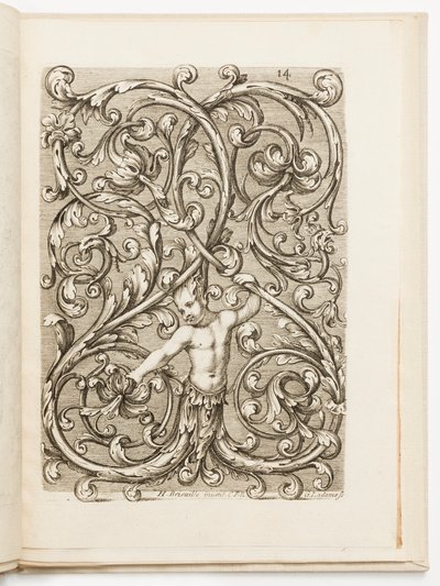Plate 14, fra Various Designs for Locksmiths av Hugues Brisville
