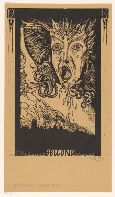 Bellona (tittel på objekt) av Huib Luns (signed by artist)