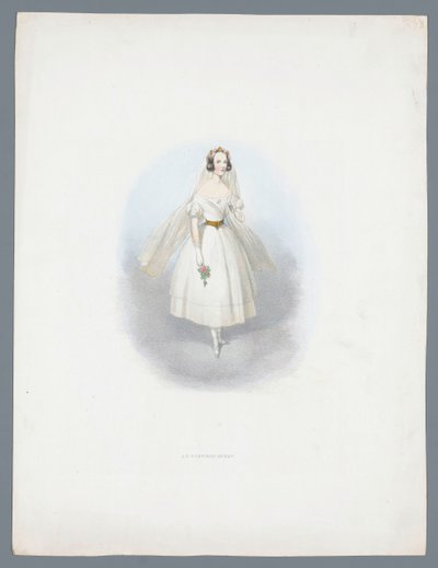 Kvinne i brudekjole av Huib van Hove Bz (attributed to)