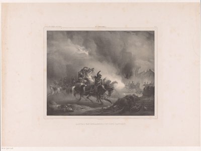 Angriper soldater på hesteryggen Angrep av cuirassiers på et batteri (tittel på objekt) Album av nederlandske malere (serietittel på objekt) av Huib van Hove Bz