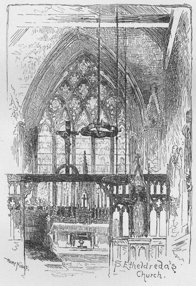 St. Etheldredas kirke, 1890 av Hume Nisbet