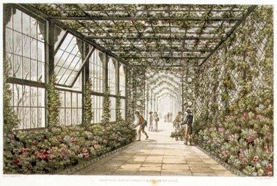 Corridor of a Conservatory, gravert av Joseph Constantine Stadler (fl.1780-1812) fra 