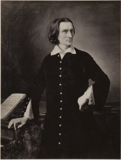 Portrett av Franz Liszt av Hungarian School
