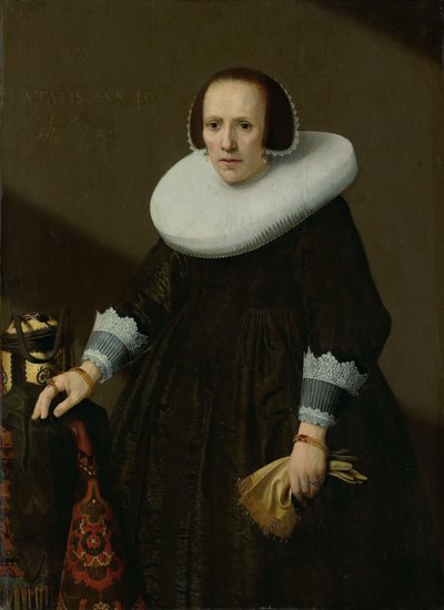 Portrett av Geertruyd Reael, kone til Philips Denijs av Huygh Pietersz Voskuyl