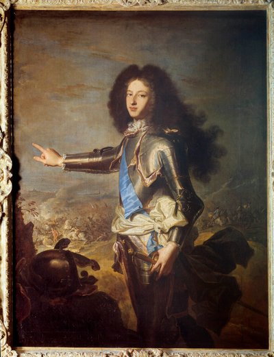 Portrett av Ludvig av Frankrike (1682-1712) hertug av Burgund, far til Ludvig XV. Maleri av Hyacinthe Rigaud (1659-1743). 18. århundre. Dim. 1,29 x 0,98 m. av Hyacinthe Francois Rigaud