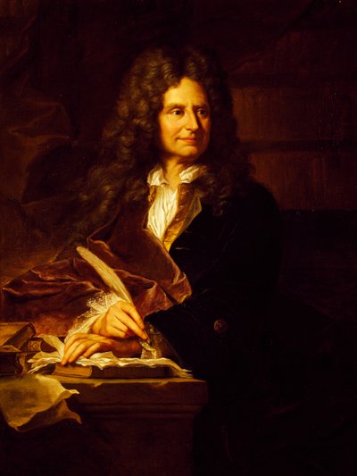 Portrett av Nicolas Boileau-Despreaux (Paris av Hyacinthe Francois Rigaud