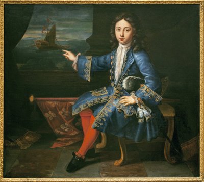 Portrett av greven av Toulouse (1678-1737). (Anerkjent sønn av Louis XIV (1638-1715) og Madame de Montespan (Francoise Athenais, markis av Montespan av Hyacinthe Francois Rigaud