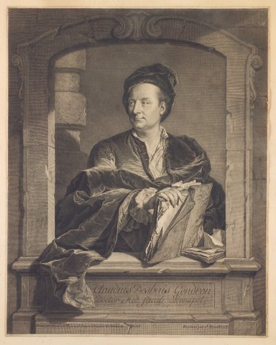 Doktor Claude Deshais Gendron, gravert av J. Daulle, ca. 1737 av Hyacinthe Francois Rigaud