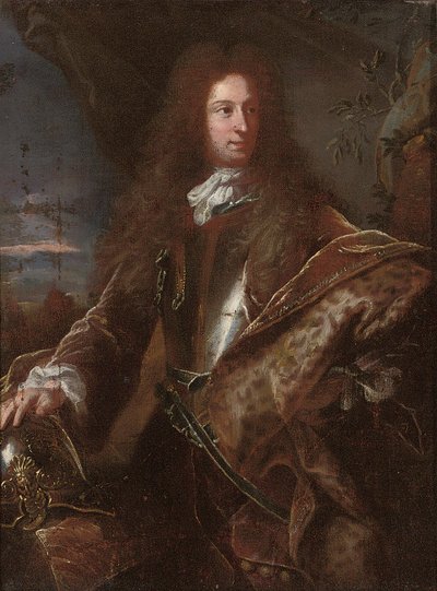 Portrett av en gentleman, tradisjonelt identifisert som John Churchill, 1. hertug av Marlborough av Hyacinthe Francois Rigaud