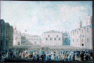 Den store mottakelsen av Alexander I (1777-1825) i Kreml 15. august 1816 av I.A. Lavrov
