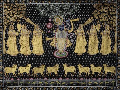 Den guddommelige Krishna og gopiene av IMAGINEERS STUDIO