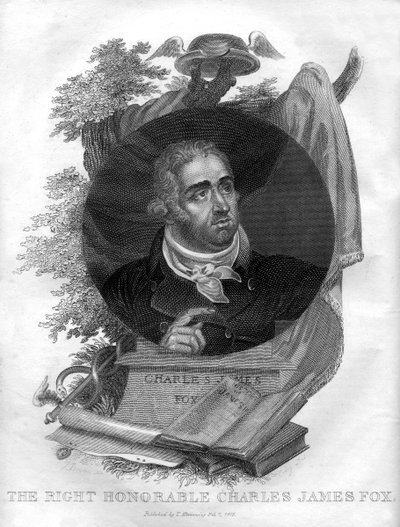 The Right Honorable Charles James Fox 1749-1806, 1816. av I. Brown