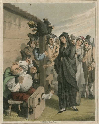 Illustrasjon fra Hudibras av Samuel Butler av I Clark
