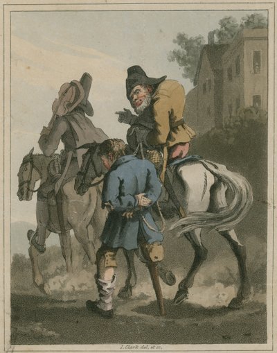 Illustrasjon fra Hudibras av Samuel Butler av I Clark