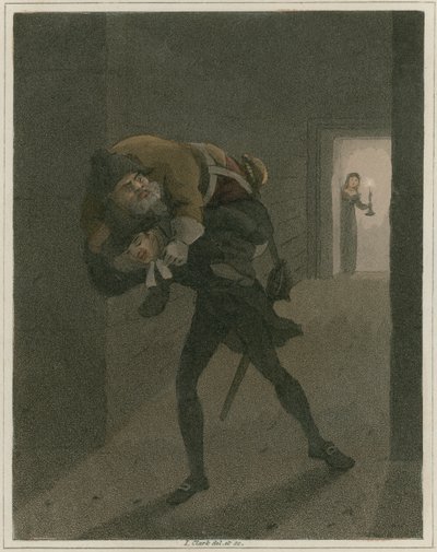 Illustrasjon fra Hudibras av Samuel Butler av I Clark