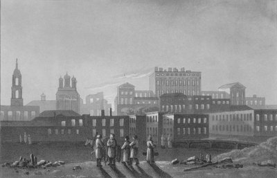 Pashov Menzikovs palasser, Apraxin og så videre. Belgorod, Moskva, 1817 av I Clark