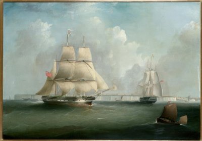 Bark Indemnity’ vor North Foreland, Kent / Gemälde v. Tudgay av I. Tudgay