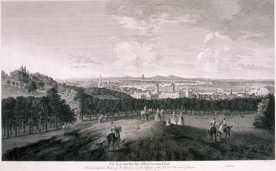 Utsikt fra Greenwich Park, London, c1774 av I Wood