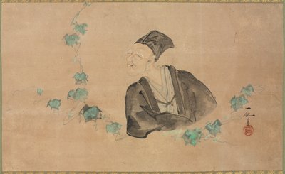 Portrett av Basho, 1700-tallet. av Ichijun