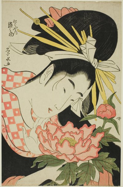 Courtesan Somenosuke fra Matsubaya av Ichirakutei Eisui