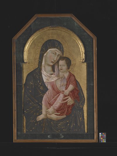Madonna And Child (tempera og gull på tre) av Icilio Federico (attr. to) Joni