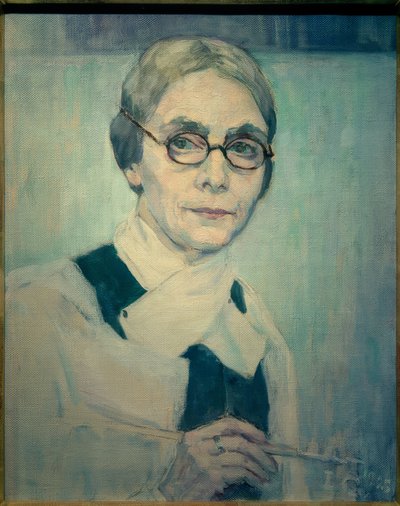 Selvportrett VI av Ida Gerhardi