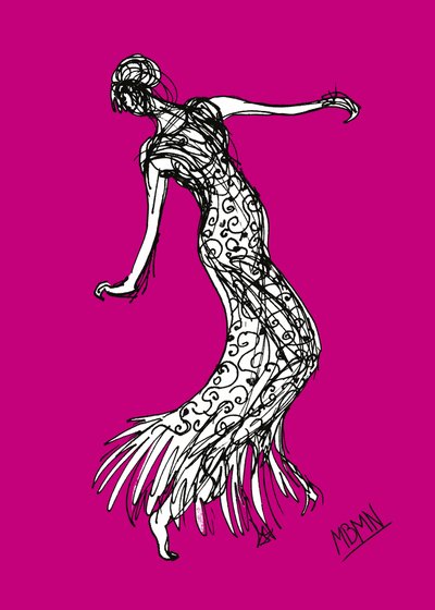 Den elegante magenta-dansen av Ida Publishing